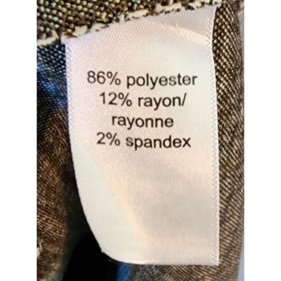 NEW Maurices Women's Double Breasted Blazer Jacket Houndstooth Tan/Brown Size XL - Picture 11 of 15